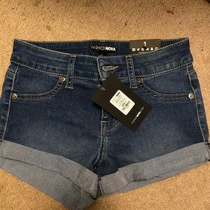 Denim shorts